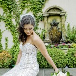 Weddings - Bride at Fountain