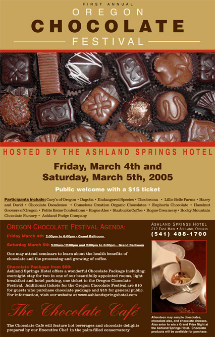 2005 Oregon Chocolate Festival Poster