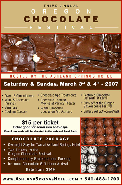 2007 Oregon Chocolate Festival Poster