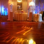 Signature dance floor and draping