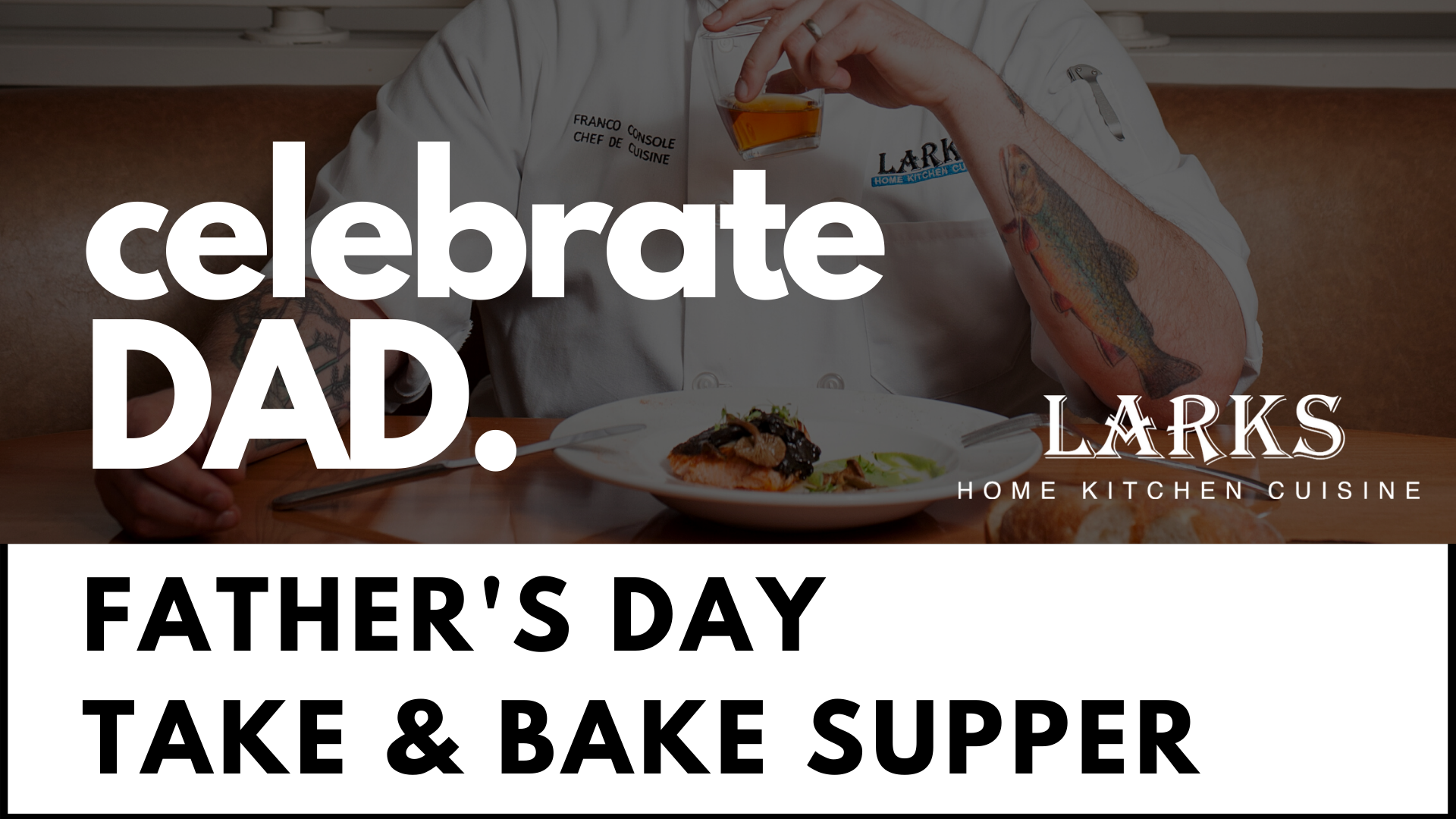 Father's Day Take & Bake supper 2020 header image