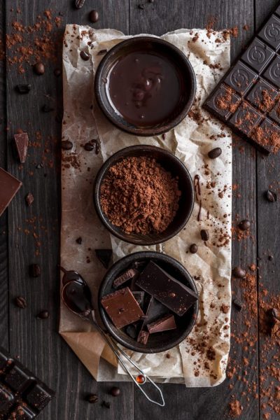 Chocolate,In,Various,Forms,-,Bars,,Powder,And,Melted. Chocolate,In,Various,Forms,-,Bars,,Powder,And,Melted.