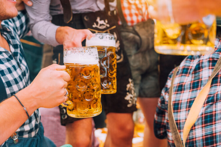 Beer,At,Oktoberfest,,Munich,,Germany